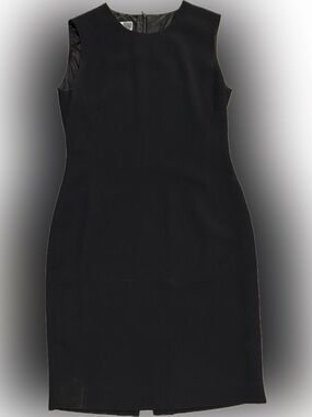 Rena Rowan Black Sleeveless Midi Sheath Dress